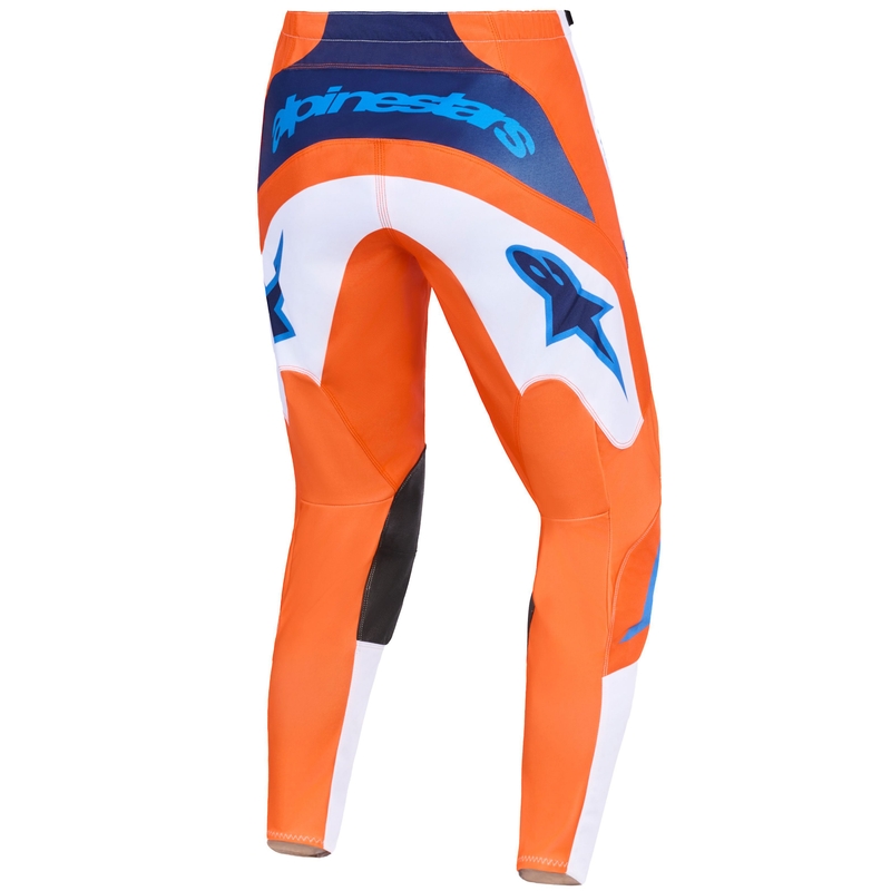 Alpinestars Fluid Grid Motokroso kelnės oranžinės-mėlynos-baltos