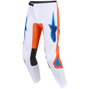 Alpinestars Fluid Grid Motokroso kelnės oranžinės-mėlynos-baltos