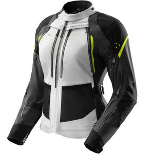 Moteriška motociklininko striukė Rebelhorn Hardy 3.0 Black-Gray-Fluo Yellow