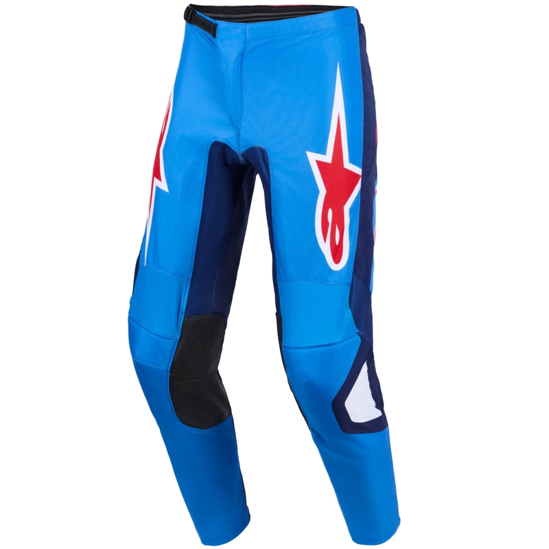 Alpinestars Fluid Grid motokroso kelnės mėlynos raudonos baltos