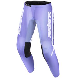 Alpinestars Stella Fluid Apex Motokroso kelnės moterims Violetinė ir balta
