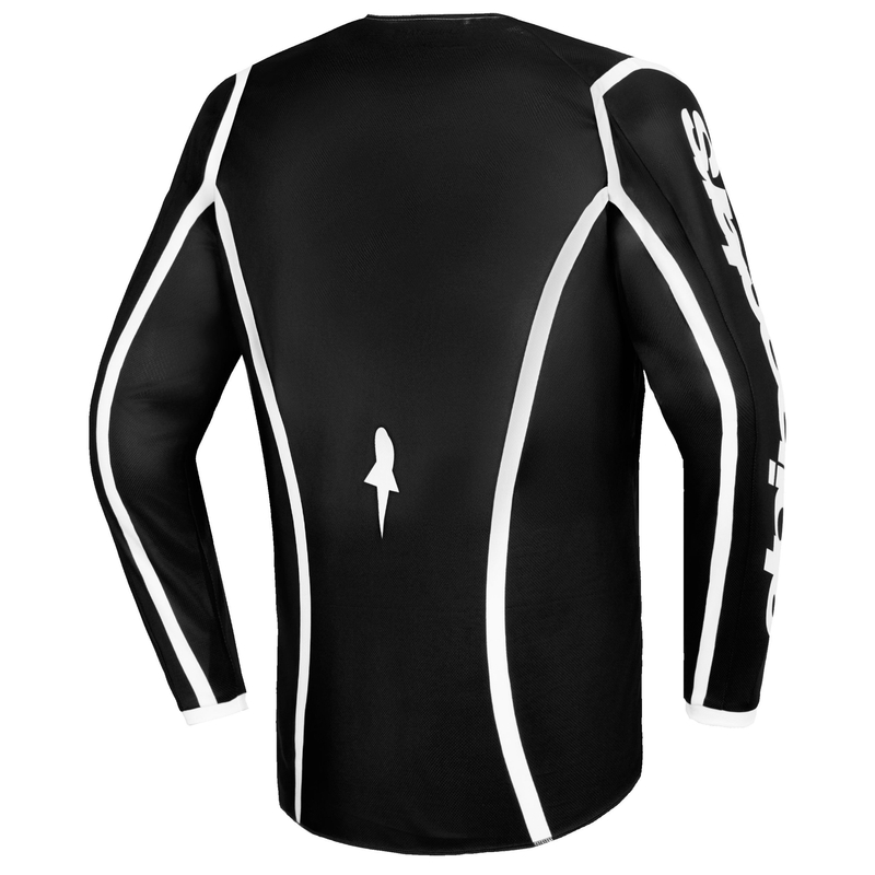 Alpinestars Fluid Apex vaikiški motokroso marškinėliai juodai pilki