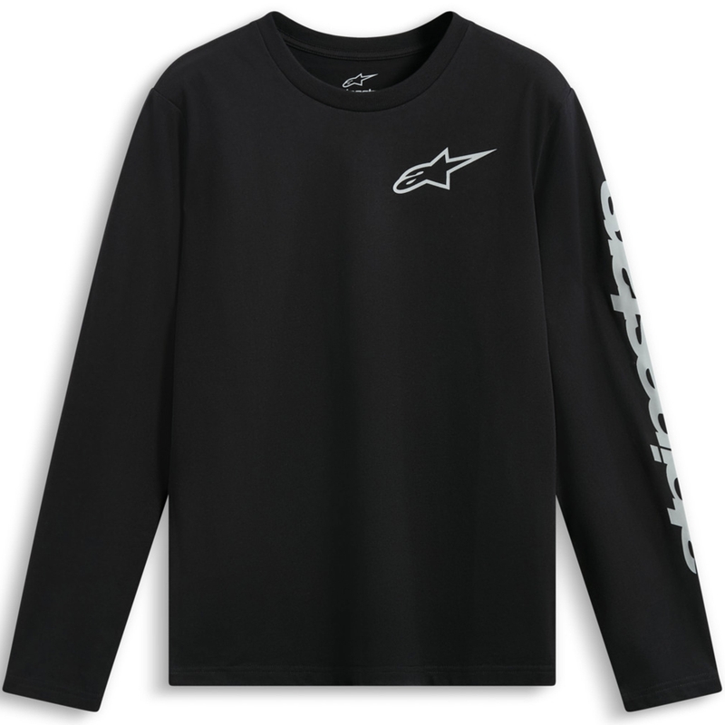 Alpinestars Trackside CSF marškinėliai ilgomis rankovėmis juodi