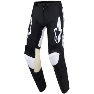 Alpinestars Racer Air Riway Motokroso kelnės juodai baltos
