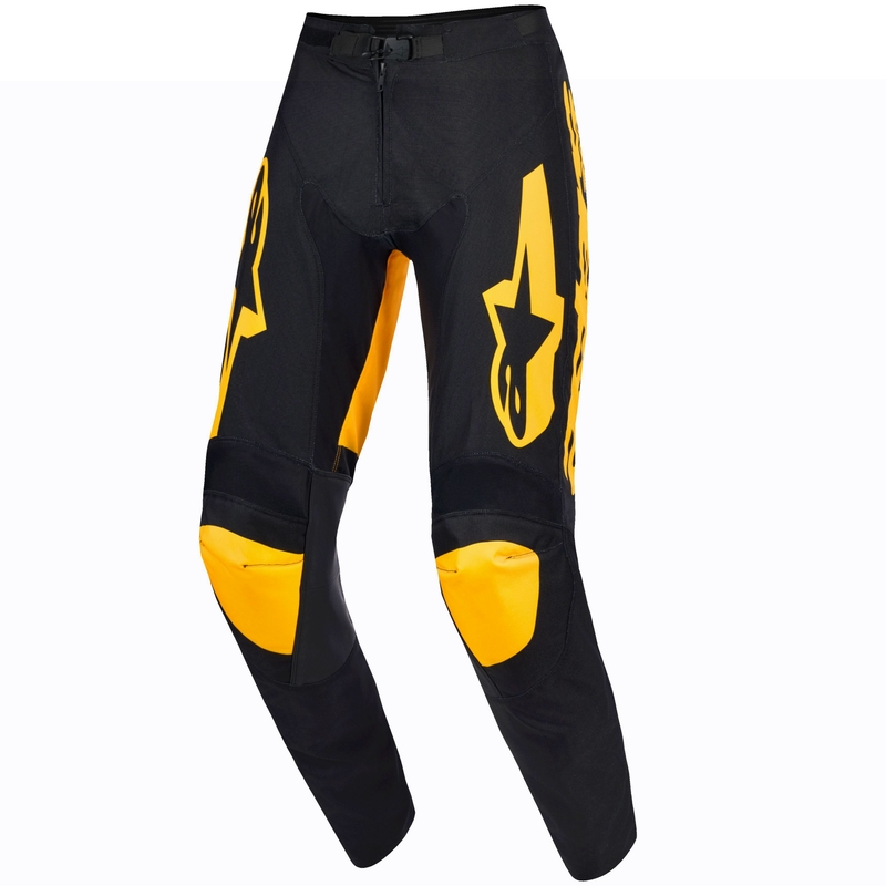 Alpinestars Racer Riway Motokroso kelnės geltonos ir juodos spalvos