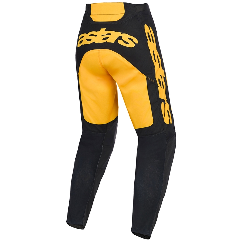 Alpinestars Racer Riway Motokroso kelnės geltonos ir juodos spalvos