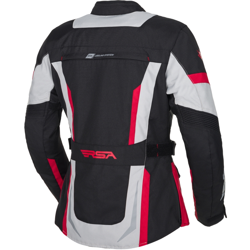 Moteriška motociklininko striukė RSA EXO 2 black-grey-red