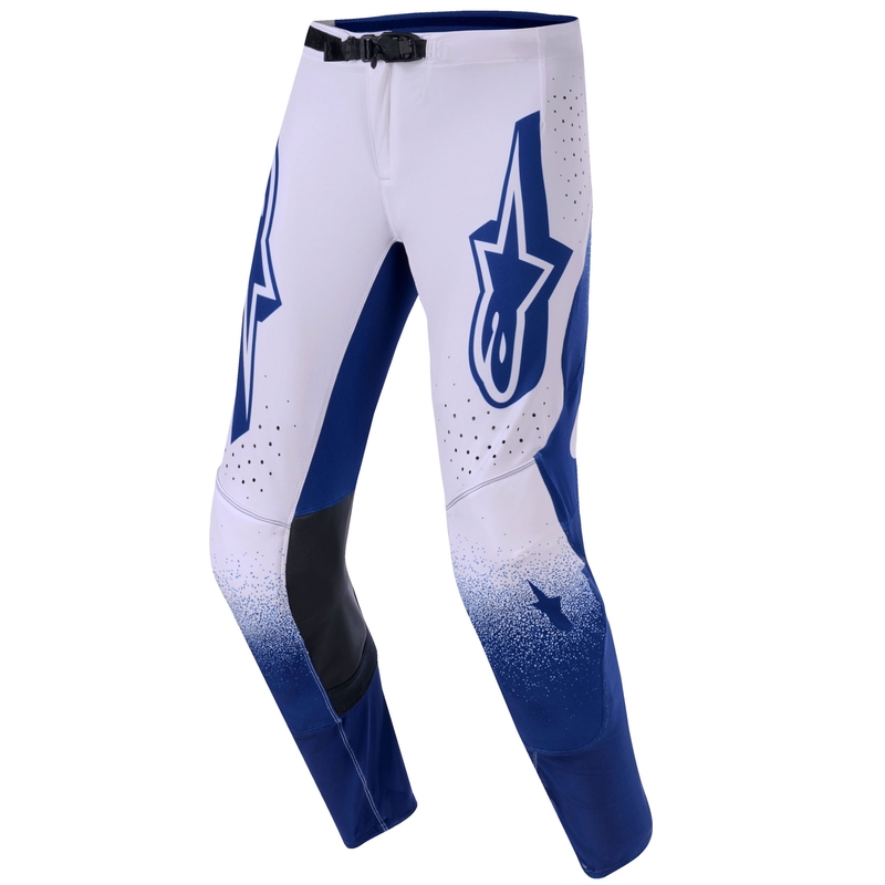 Alpinestars Supertech Scenz motokroso kelnės Šviesiai pilka - tamsiai mėlyna