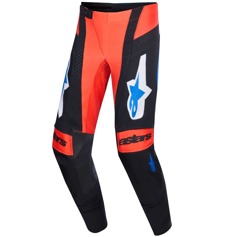 Alpinestars Techstar Knif Motokroso kelnės oranžinė-juoda-mėlyna