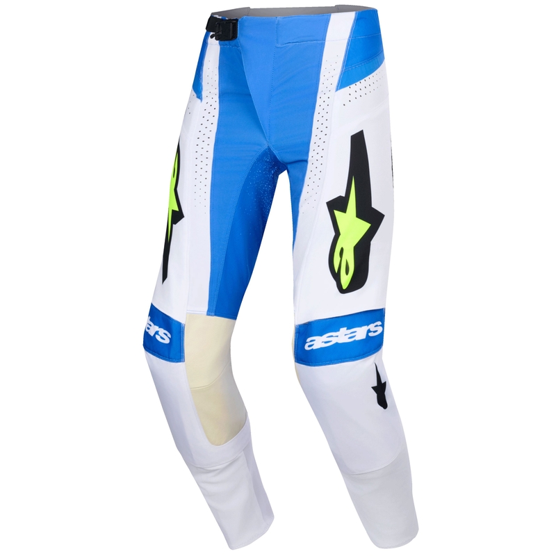 Alpinestars Techstar Knif motokroso kelnės mėlyna-juoda-fluo geltona