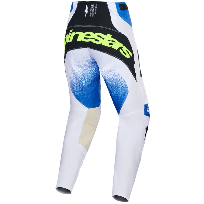 Alpinestars Techstar Knif motokroso kelnės mėlyna-juoda-fluo geltona