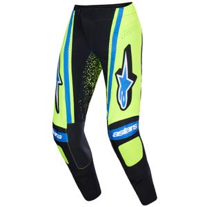 Alpinestars Techstar Nomur motokroso kelnės tamsiai mėlyna-fluo geltona-mėlyna