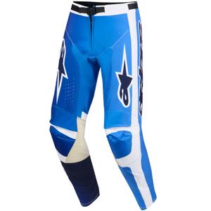 Alpinestars Racer Air Portl motokroso kelnės mėlyna ir balta