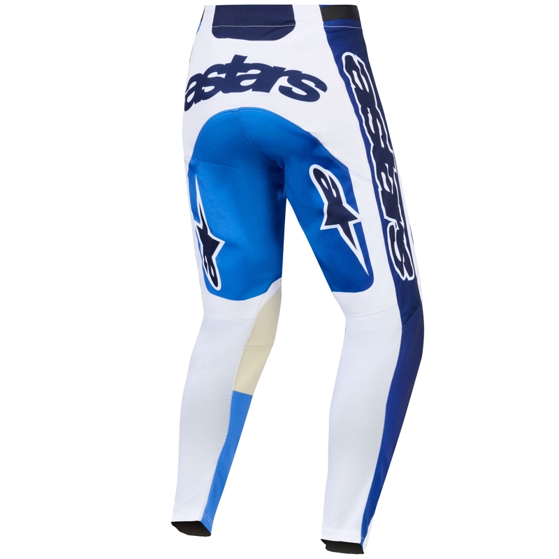 Alpinestars Racer Air Portl motokroso kelnės mėlyna ir balta