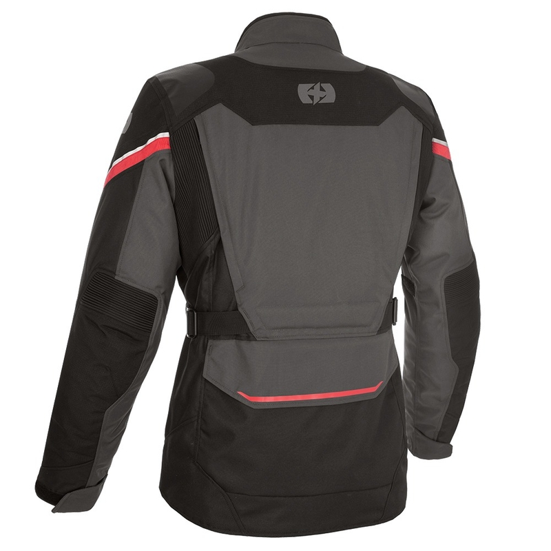 Oxford Montreal 4.0 Dry2Dry™ motociklininko striukė juoda-pilka-raudona