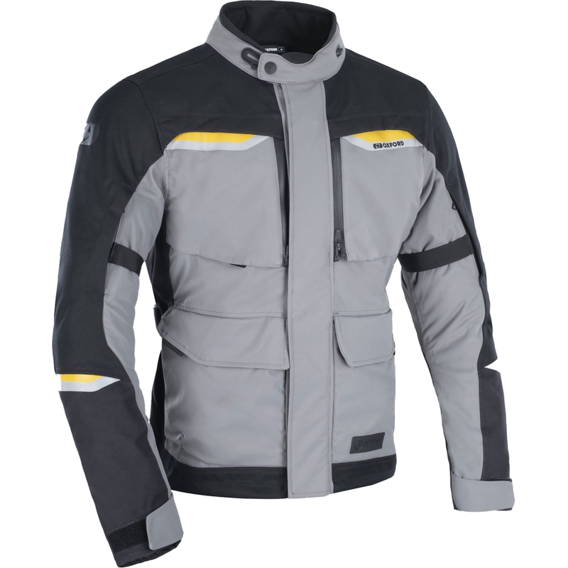 Oxford Advanced Mondial 2.0 Dry2Dry™ motociklininko striukė juodai pilka