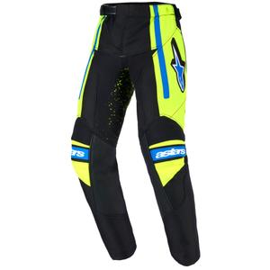 Alpinestars Racer Nomur Vaikų motokroso kelnės tamsiai mėlyna-fluo geltona-juoda