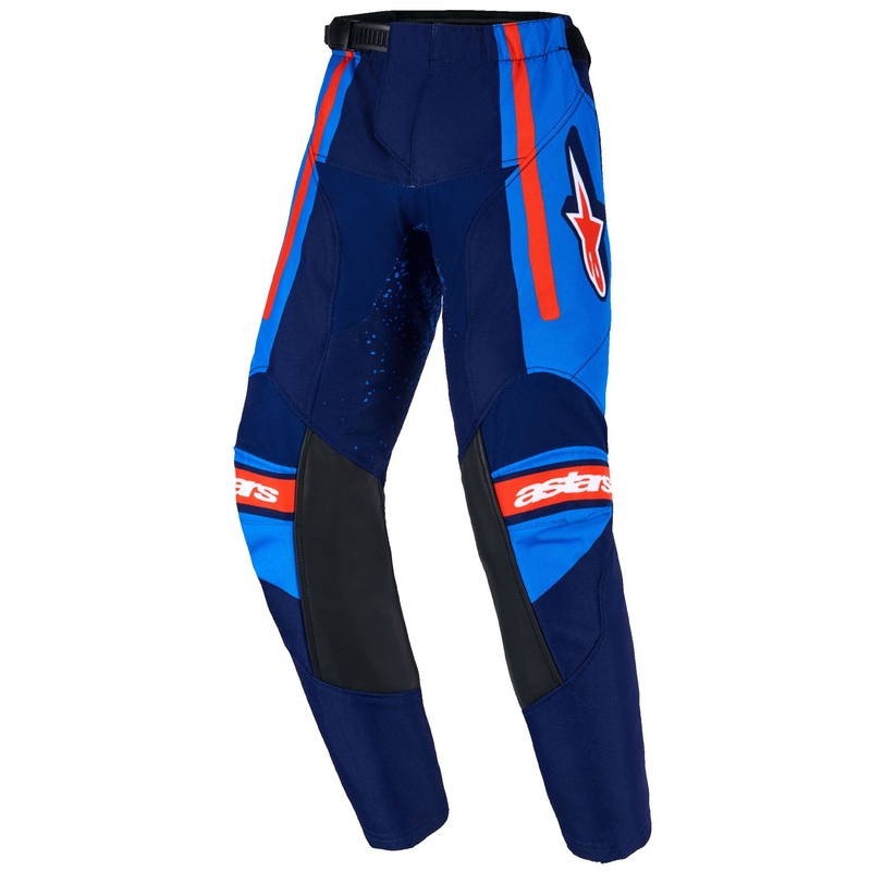 Alpinestars Racer Nomur Vaikų motokroso kelnės tamsiai mėlyna-oranžinė-juoda