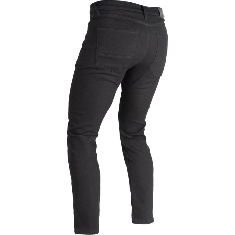 Apkarpyti motociklininko džinsai OXFORD ORIGINAL APPROVED SUPER STRETCH JEANS AA SLIM FIT juodi