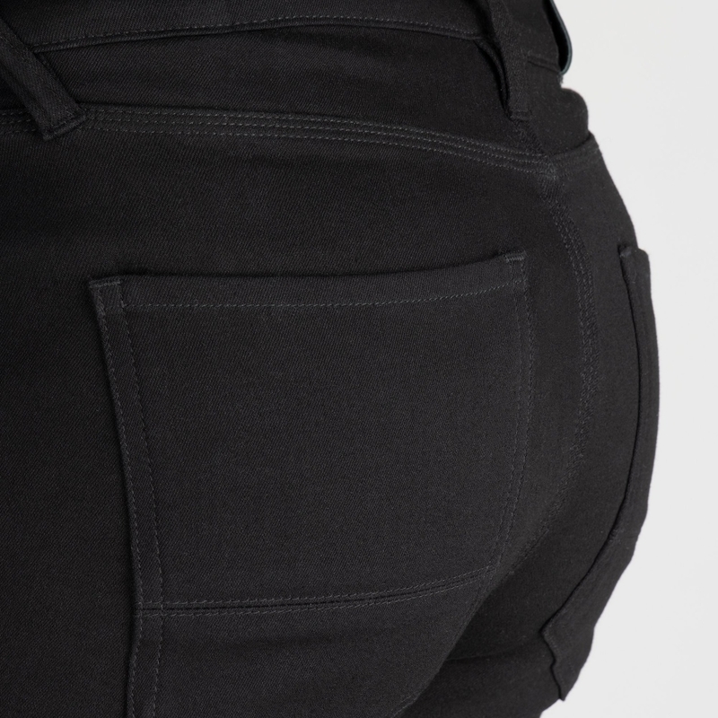 Apkarpyti motociklininko džinsai OXFORD ORIGINAL APPROVED SUPER STRETCH JEANS AA SLIM FIT juodi