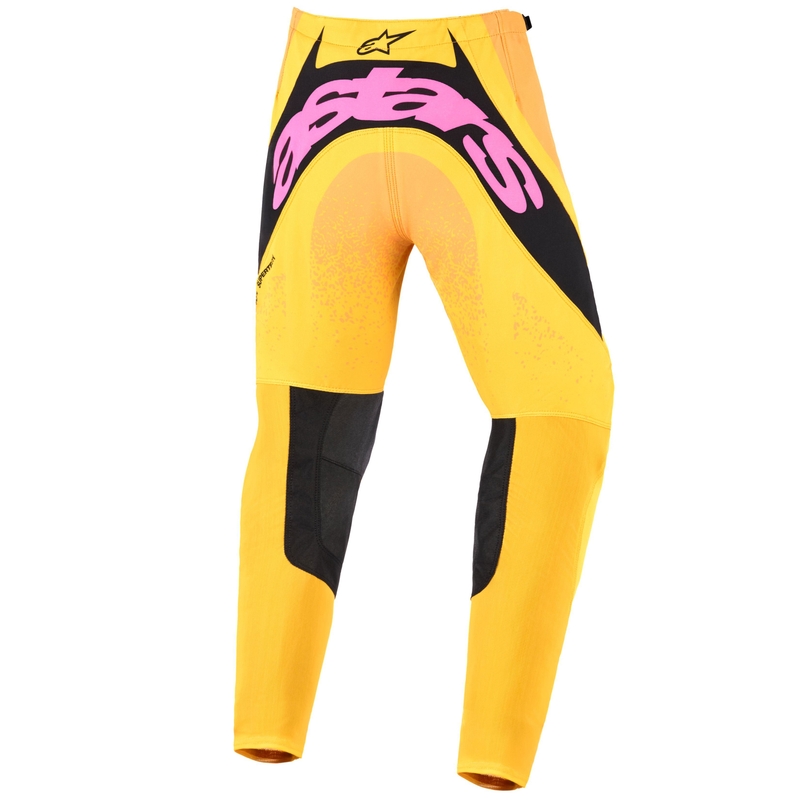 Alpinestars Techstar Nomur vaikiškos motokroso kelnės Orange-Yellow-Pink