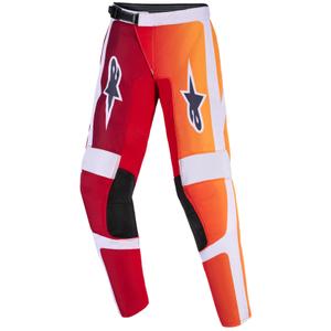 Alpinestars Fluid Portl Red-Orange-Light Grey vaikiškos motokroso kelnės