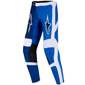 Alpinestars Fluid Portl mėlynos ir baltos spalvos vaikiškos motokroso kelnės