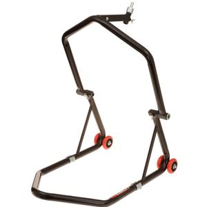 "Q-TECH" motociklo stovas priekyje - akiniams/užpakalinis juodas