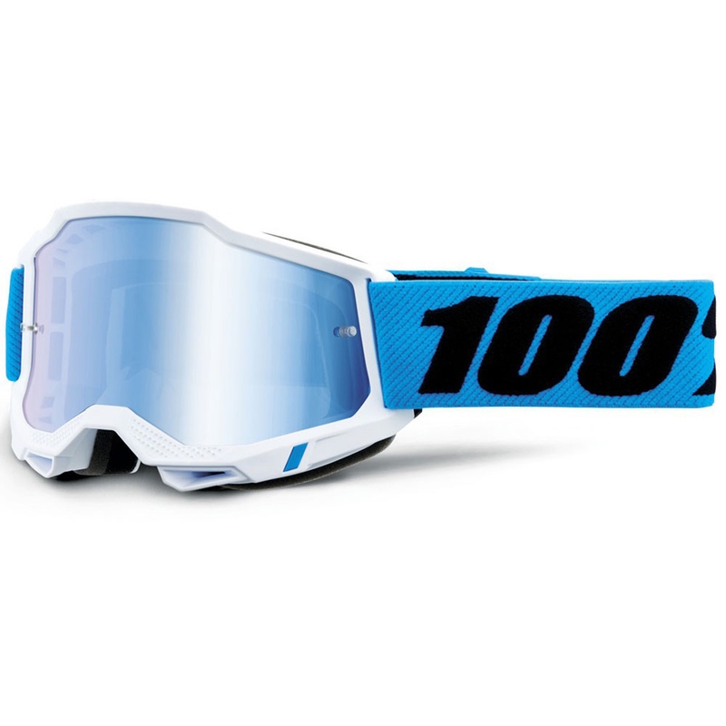 Motokroso akiniai 100% Accuri Novel su mėlynu stiklu