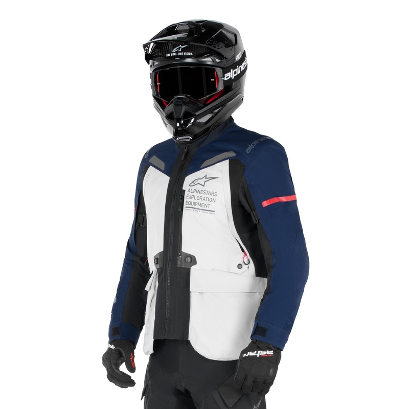 Alpinestars ST-7 Gore-Tex šviesiai pilkai mėlyna-juoda-juoda striukė