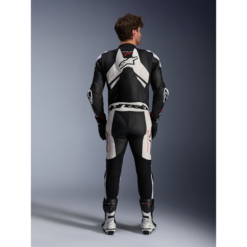 Alpinestars GP Plus V4 Sprint, suderinama su Tech-air, juoda-balta-raudona fluo