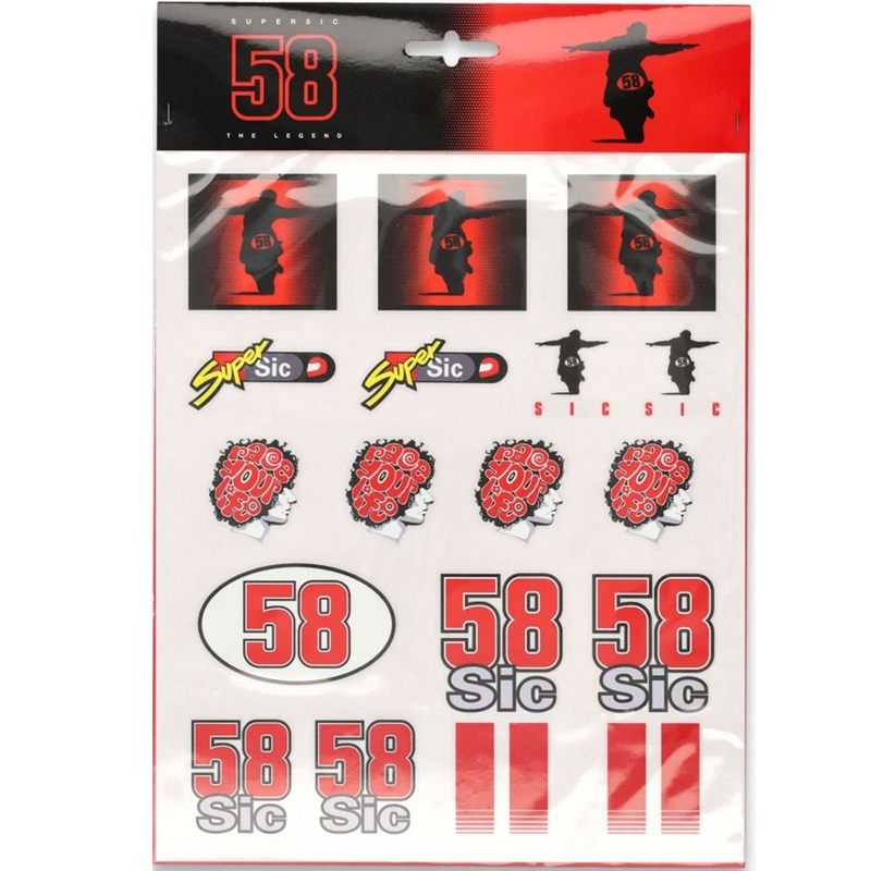 Marco Simoncelli lipdukų rinkinys A4