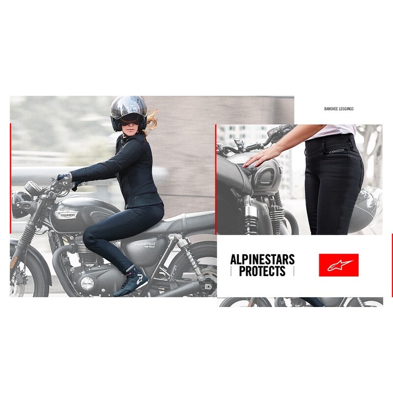 Alpinestars Banshee Moterų motociklininkų antblauzdžiai Black