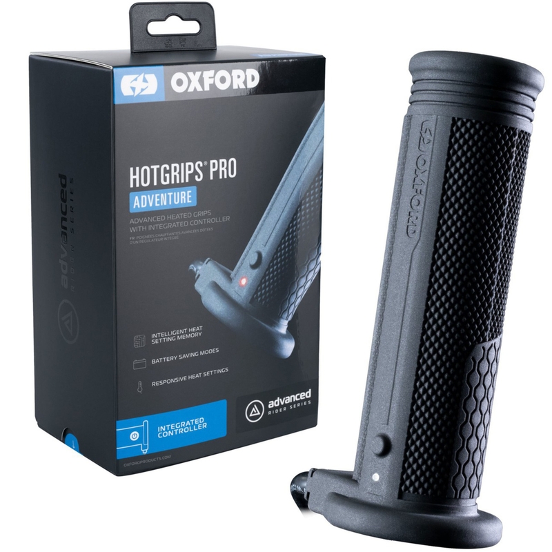 "Oxford Hotgrips PRO Adventure" šildomos rankenos su integruotu valdymu rankenoje