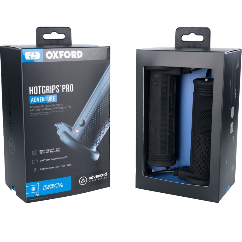 "Oxford Hotgrips PRO Adventure" šildomos rankenos su integruotu valdymu rankenoje
