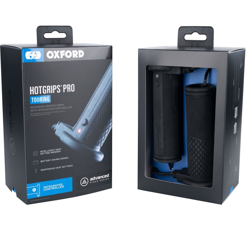 "Oxford Hotgrips PRO Touring" šildomos rankenos su integruotu valdymu rankenoje