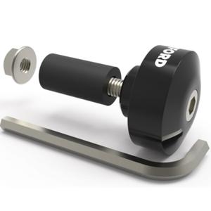 "Oxford Bar Ends" 1 vairo svoris su reduktoriumi juodas 1 pora