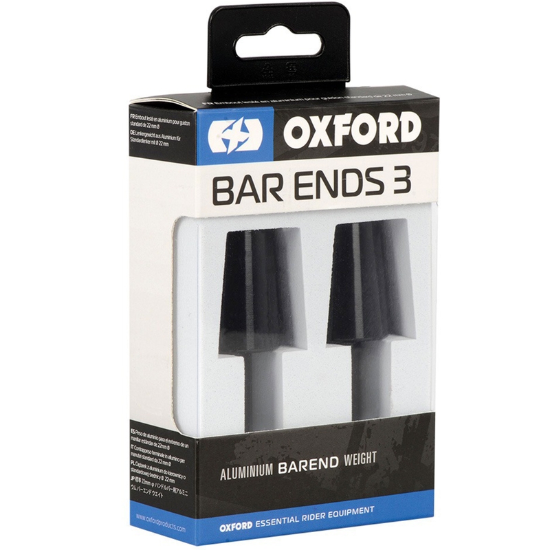 "Oxford Bar Ends" 3 vairo svarmenys su reduktoriumi juodi 1 pora