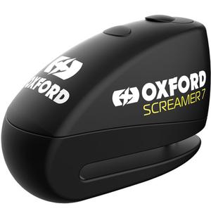 "Oxford Screamer 7" diskinių stabdžių užraktas su integruota signalizacija juodai juodas