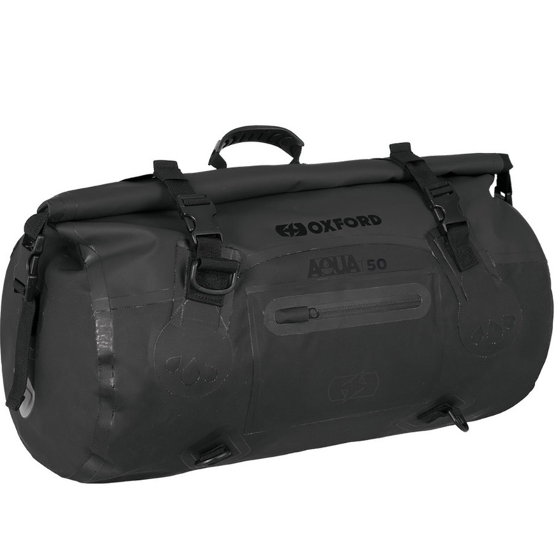 Neperšlampamas "Oxford Aqua T-50" ritininis krepšys 50 l, juodas