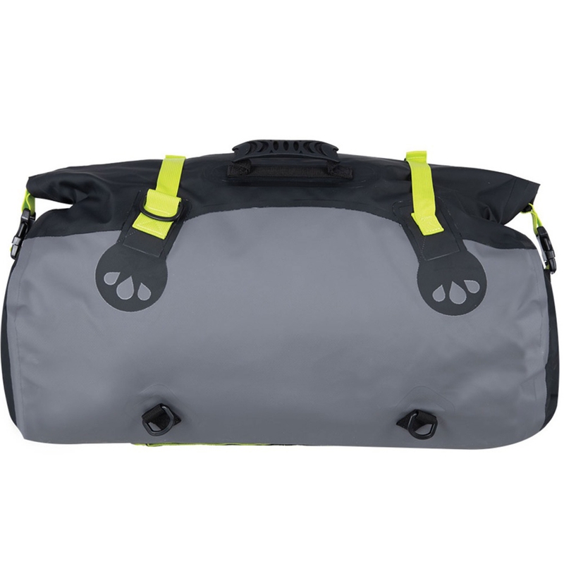 Neperšlampamas "Oxford Aqua T-50" ritininis krepšys 50 l juodai pilka-fluo geltona