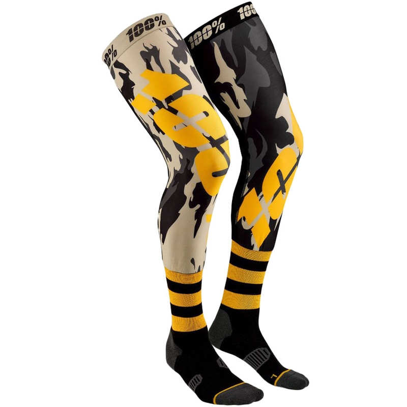 Aukštos kojinės iki kelių 100% - JAV REV juoda-desertinė-geltona