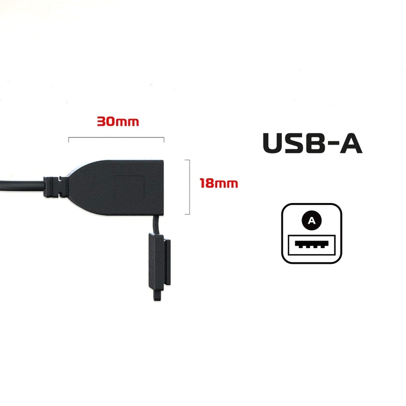 Įkraunamas lizdas "Oxford" USB-A 5V/3A tipo