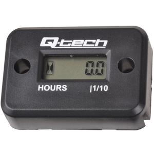 "Q-TECH" variklio valandų matuoklis juodas