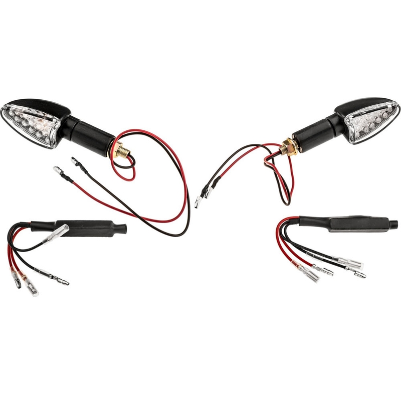 "Oxford LED Arrow long" su skaidriu stiklu ir juodu korpusu