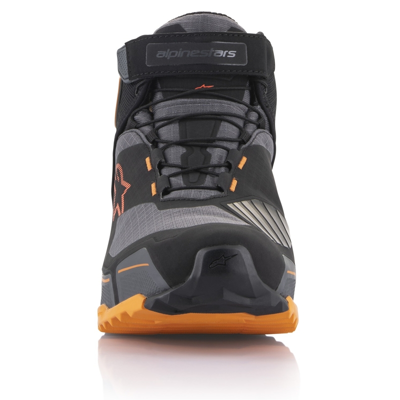 "Alpinestars CR-X Drystar" juodai-rudai-oranžiniai motociklininko batai