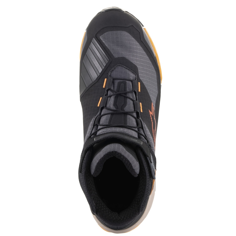 "Alpinestars CR-X Drystar" juodai-rudai-oranžiniai motociklininko batai
