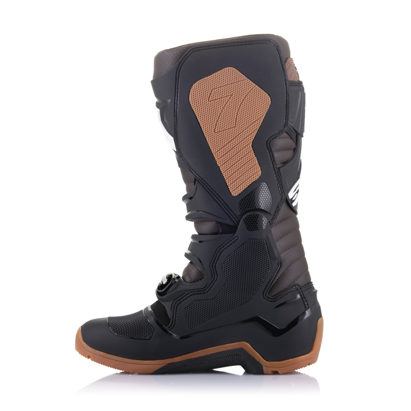 "Alpinestars Tech 7 Enduro" juodai tamsiai rudi motociklininko batai