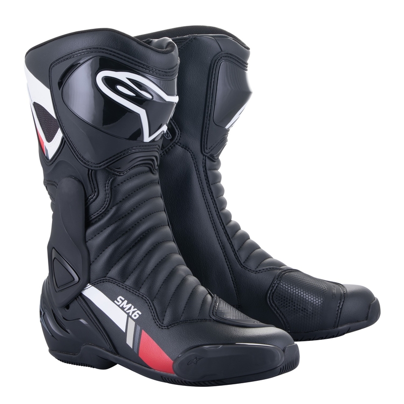 Alpinestars S-MX 6 juodai-baltai-pilkai-raudoni motociklininko batai