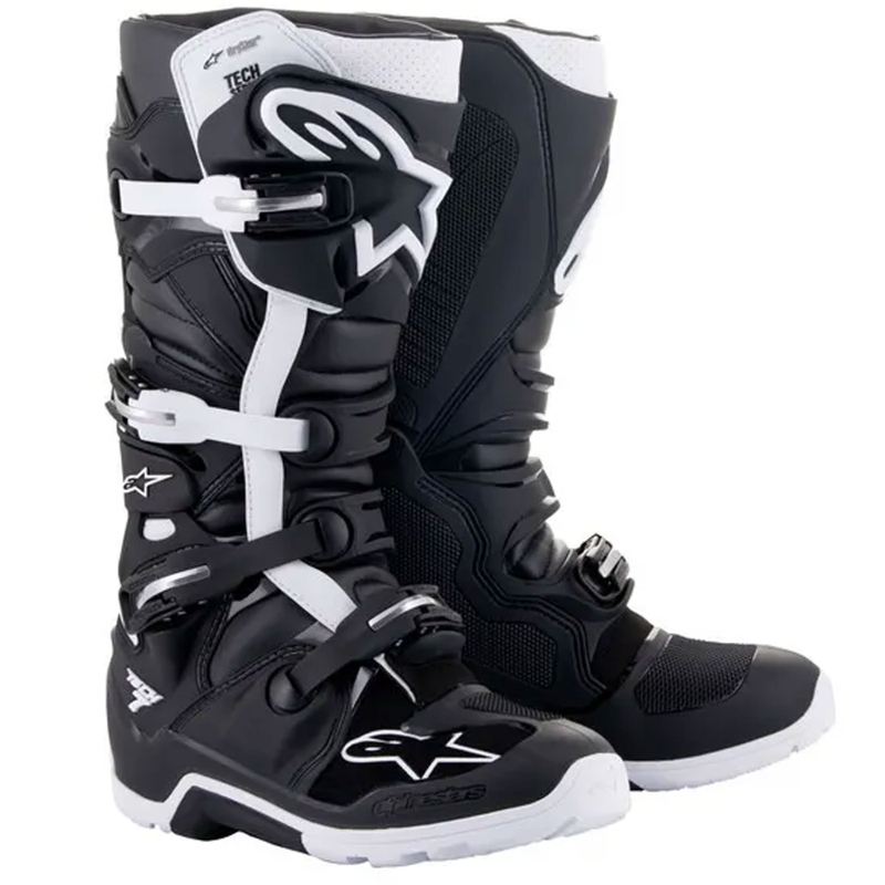 Alpinestars Tech 7 Enduro Drystar juodai balti motociklininko batai